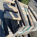 Ca. 452x Ipé hardhouten planken fijnbezaagd, 31x80mm, lengte 12/125cm,